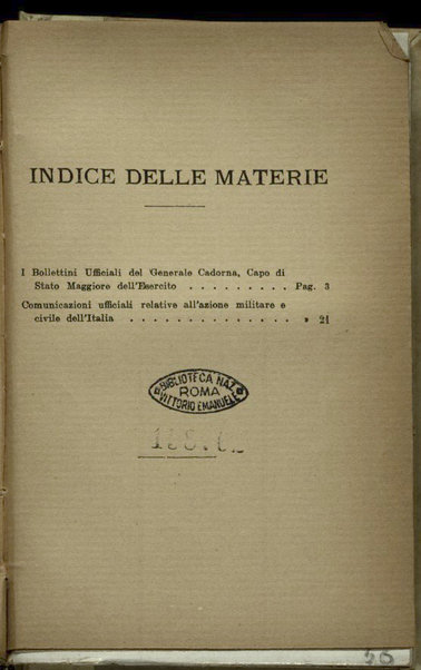 Il diario della nostra guerra : bollettini ufficiali dell'esercito e della marina